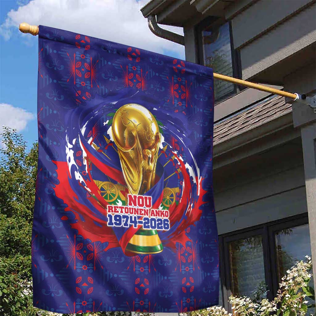 Haiti Grenadye Alaso Garden Flag Blue Nou Retounen Anko 1974-2026 - African Pride