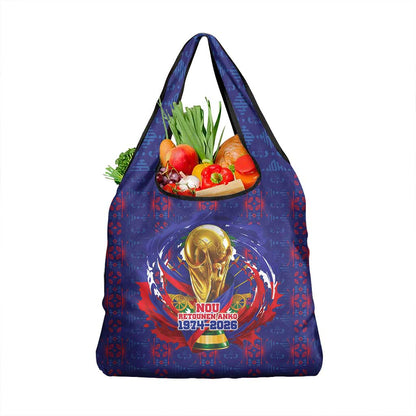 Haiti Grenadye Alaso Grocery Bag Blue Nou Retounen Anko 1974-2026 - African Pride