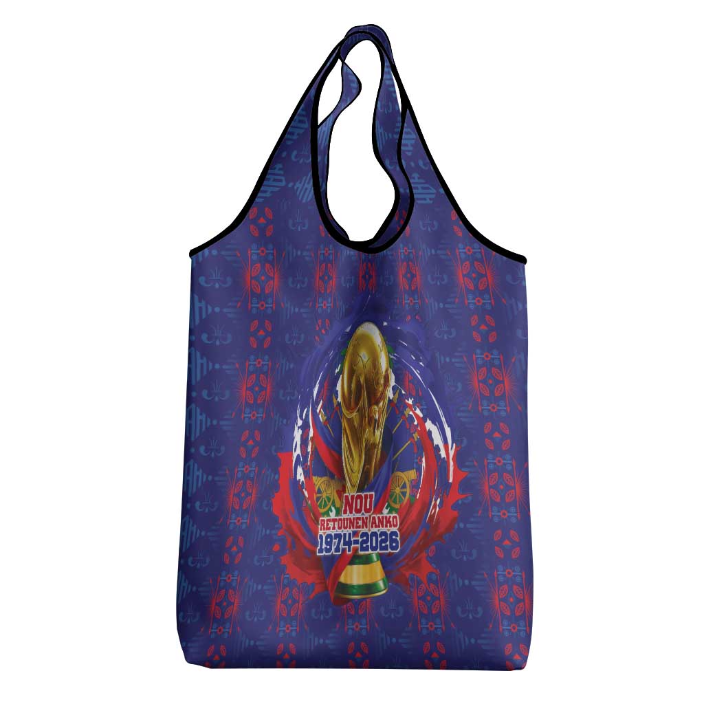 Haiti Grenadye Alaso Grocery Bag Blue Nou Retounen Anko 1974-2026 - African Pride