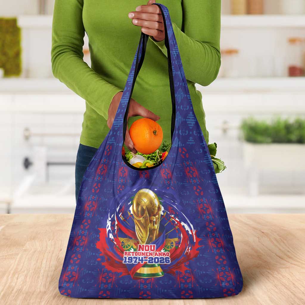 Haiti Grenadye Alaso Grocery Bag Blue Nou Retounen Anko 1974-2026 - African Pride