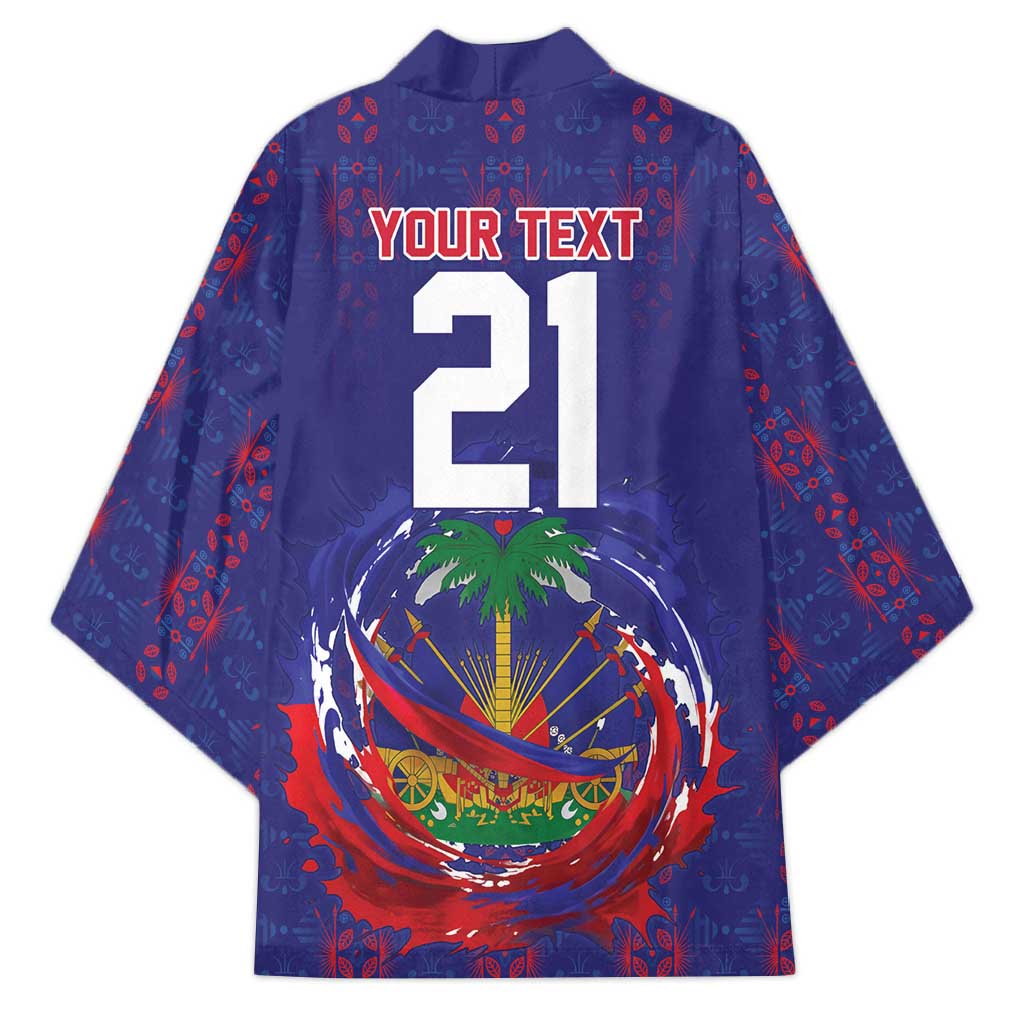 Custom Haiti Grenadye Alaso Kimono Blue Nou Retounen Anko 1974-2026 - African Pride