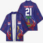 Custom Haiti Grenadye Alaso Kimono Blue Nou Retounen Anko 1974-2026 - African Pride