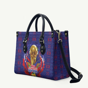 Haiti Grenadye Alaso Leather Bag Blue Nou Retounen Anko 1974-2026 - African Pride
