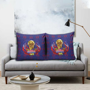 Haiti Grenadye Alaso Pillow Cover Blue Nou Retounen Anko 1974-2026 - African Pride