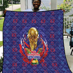 Haiti Grenadye Alaso Quilt Blue Nou Retounen Anko 1974-2026 - African Pride