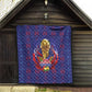 Haiti Grenadye Alaso Quilt Blue Nou Retounen Anko 1974-2026 - African Pride