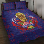 Haiti Grenadye Alaso Quilt Bed Set Blue Nou Retounen Anko 1974-2026 - African Pride
