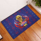 Haiti Grenadye Alaso Rubber Doormat Blue Nou Retounen Anko 1974-2026 - African Pride