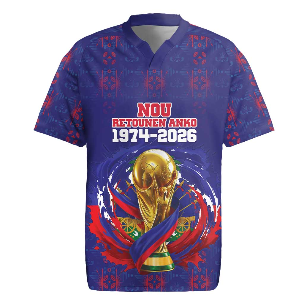 Custom Haiti Grenadye Alaso Rugby Jersey Blue Nou Retounen Anko 1974-2026 - African Pride