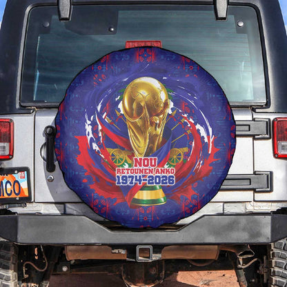 Haiti Grenadye Alaso Spare Tire Cover Blue Nou Retounen Anko 1974-2026 - African Pride