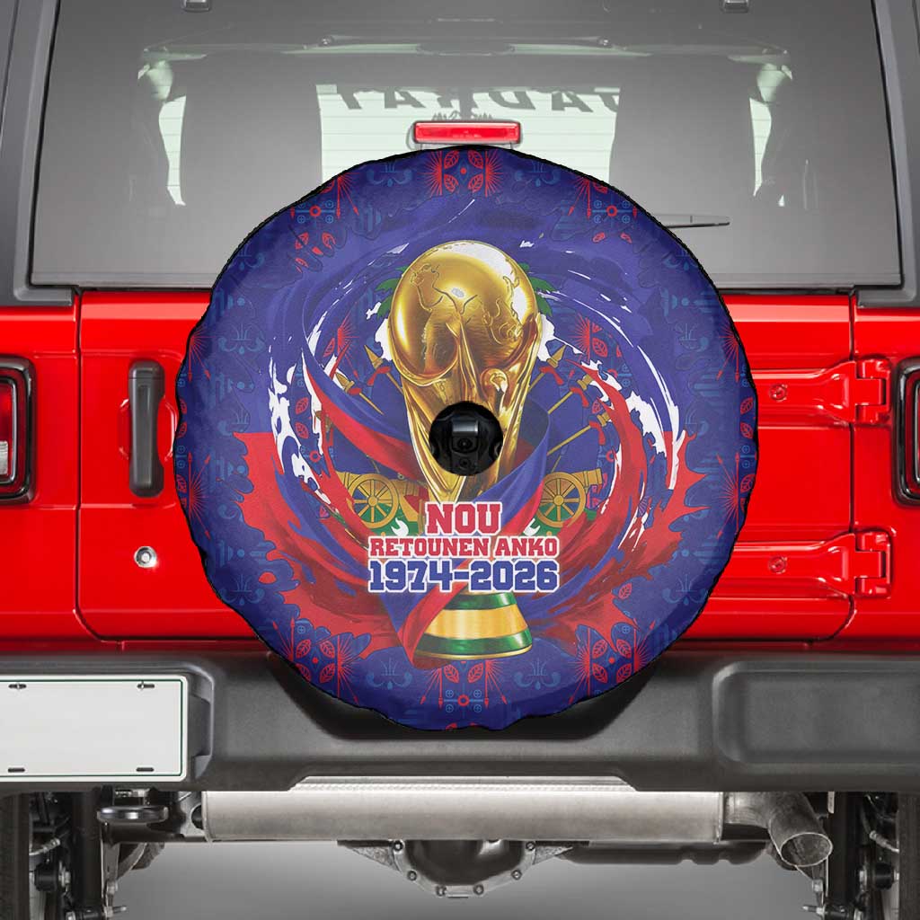 Haiti Grenadye Alaso Spare Tire Cover Blue Nou Retounen Anko 1974-2026 - African Pride