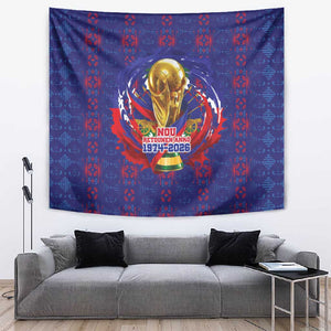 Haiti Grenadye Alaso Tapestry Blue Nou Retounen Anko 1974-2026 - African Pride