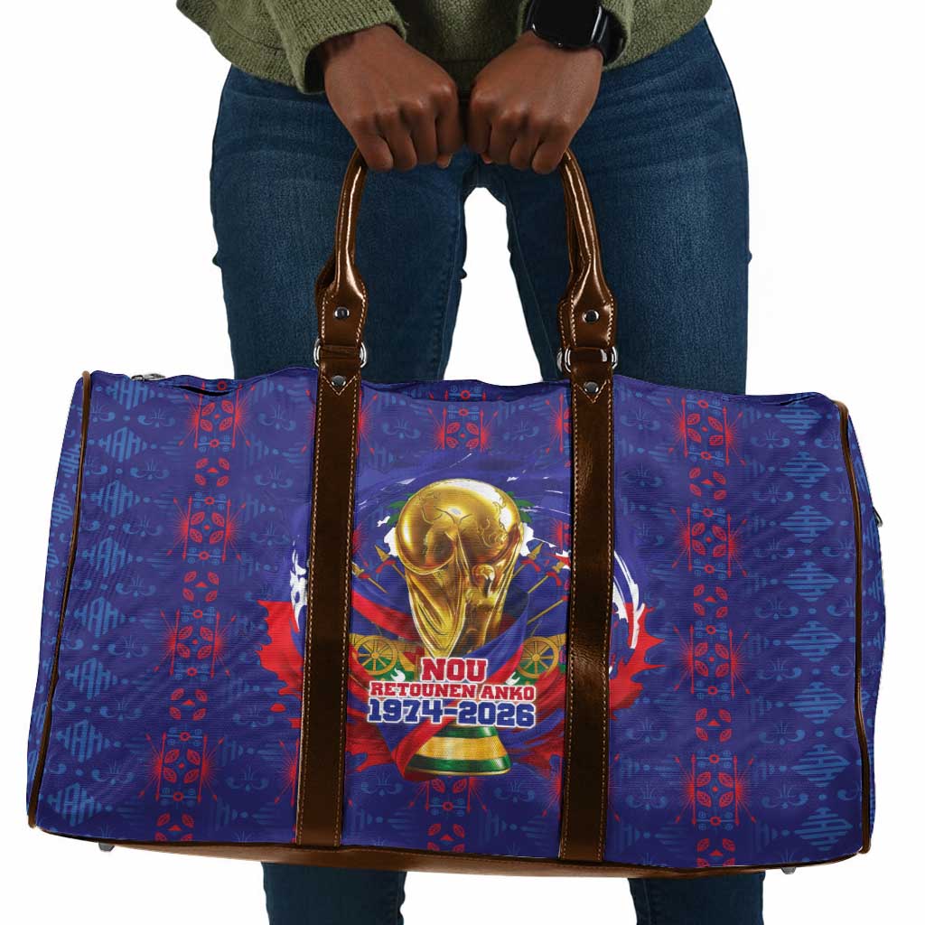 Haiti Grenadye Alaso Travel Bag Blue Nou Retounen Anko 1974-2026 - African Pride