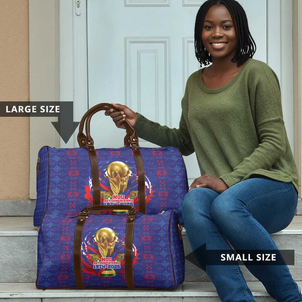 Haiti Grenadye Alaso Travel Bag Blue Nou Retounen Anko 1974-2026 - African Pride