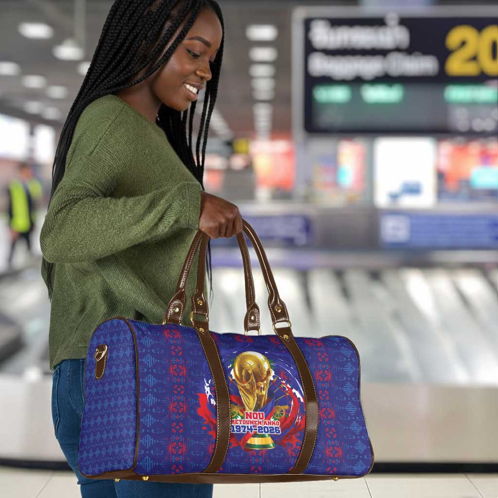 Haiti Grenadye Alaso Travel Bag Blue Nou Retounen Anko 1974-2026 - African Pride