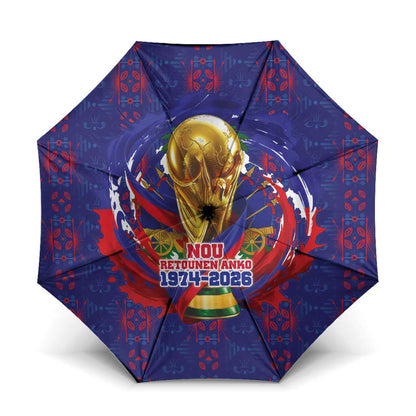 Haiti Grenadye Alaso Umbrella Blue Nou Retounen Anko 1974-2026 - African Pride