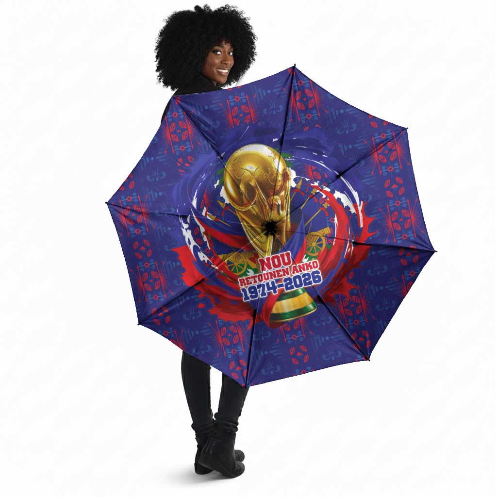 Haiti Grenadye Alaso Umbrella Blue Nou Retounen Anko 1974-2026 - African Pride