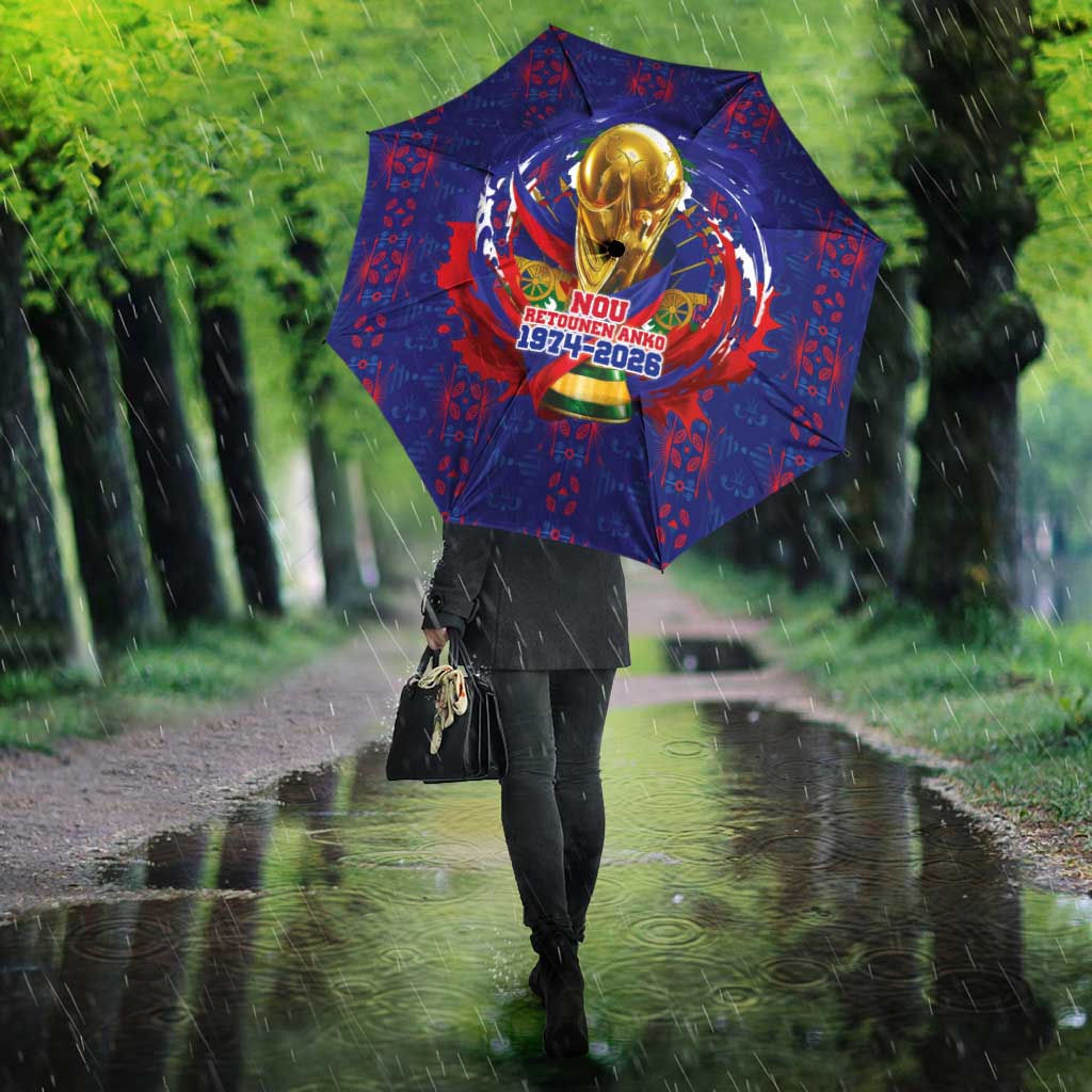 Haiti Grenadye Alaso Umbrella Blue Nou Retounen Anko 1974-2026 - African Pride