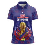 Custom Haiti Grenadye Alaso Women Polo Shirt Blue Nou Retounen Anko 1974-2026 - African Pride