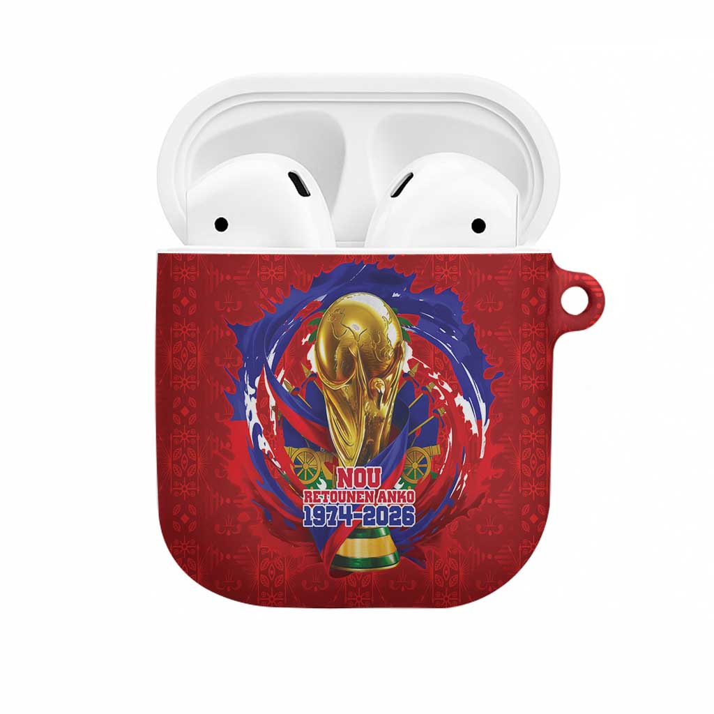 Haiti Grenadye Alaso AirPods Case Red Nou Retounen Anko 1974-2026 - African Pride
