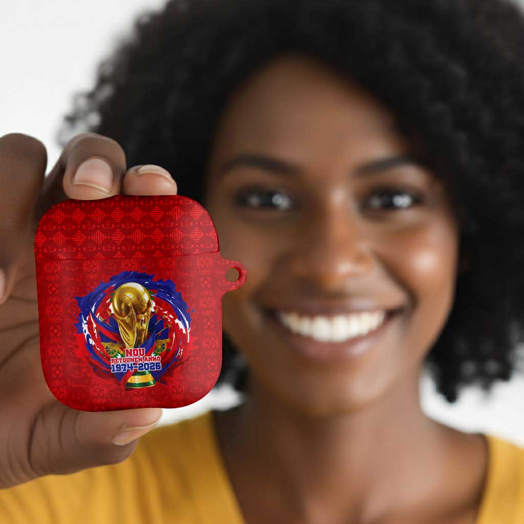 Haiti Grenadye Alaso AirPods Case Red Nou Retounen Anko 1974-2026 - African Pride