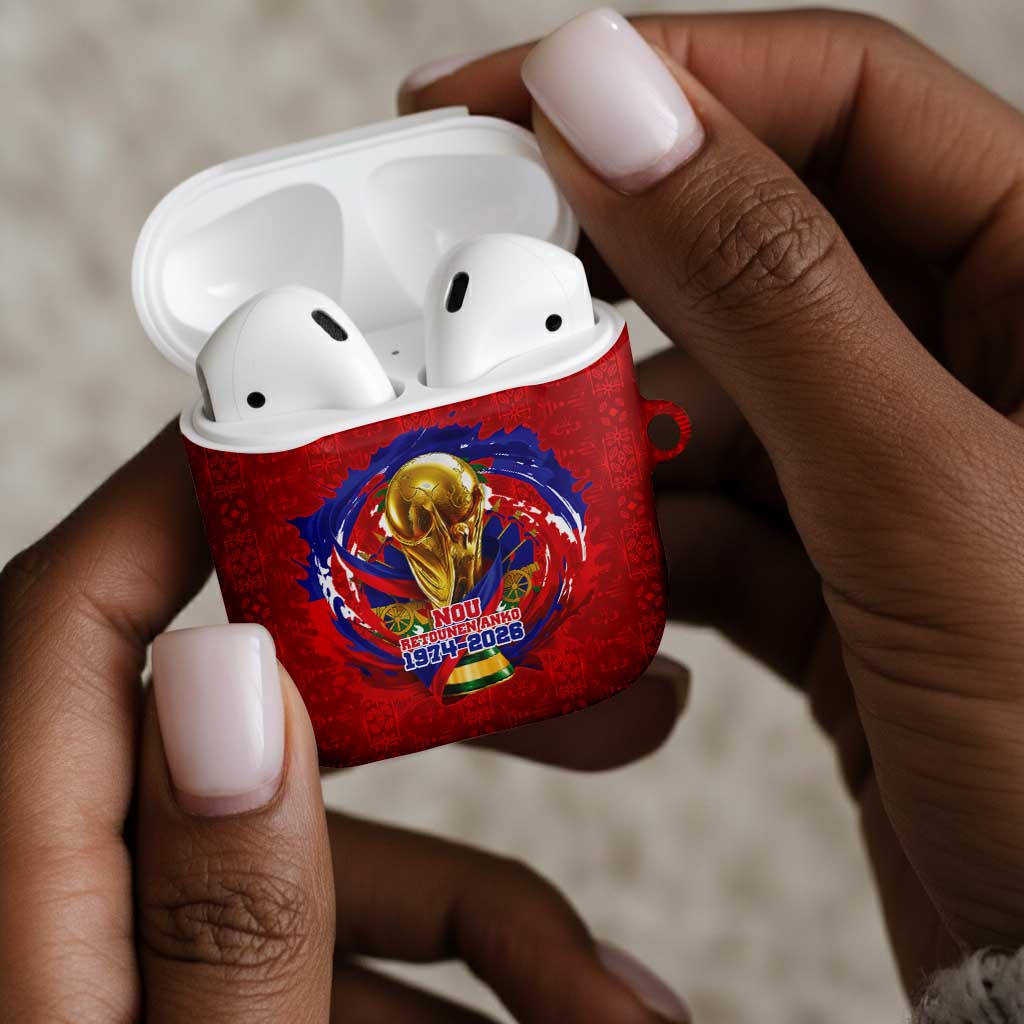 Haiti Grenadye Alaso AirPods Case Red Nou Retounen Anko 1974-2026 - African Pride