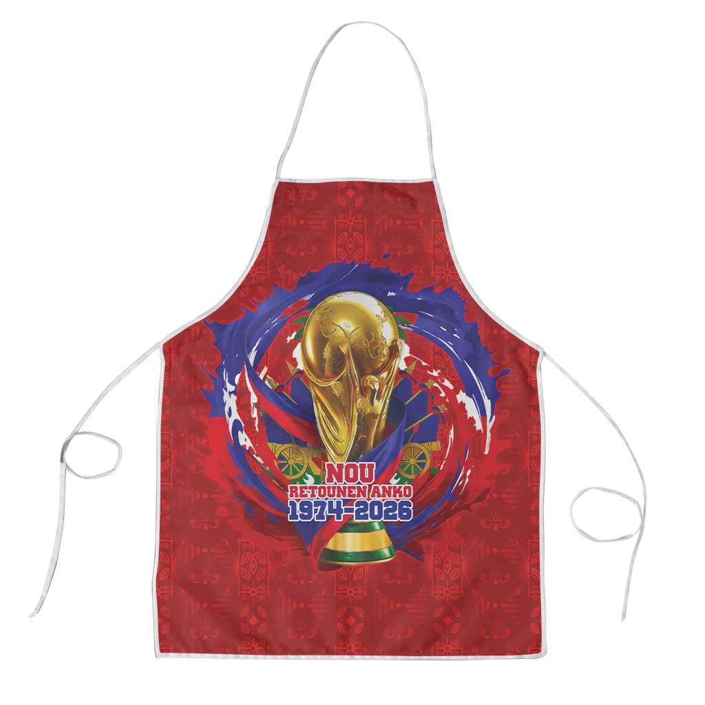 Haiti Grenadye Alaso Apron Red Nou Retounen Anko 1974-2026 - African Pride