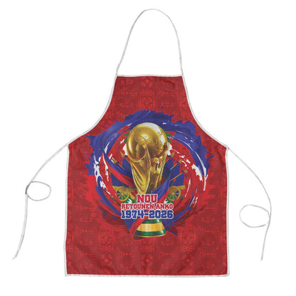 Haiti Grenadye Alaso Apron Red Nou Retounen Anko 1974-2026 - African Pride