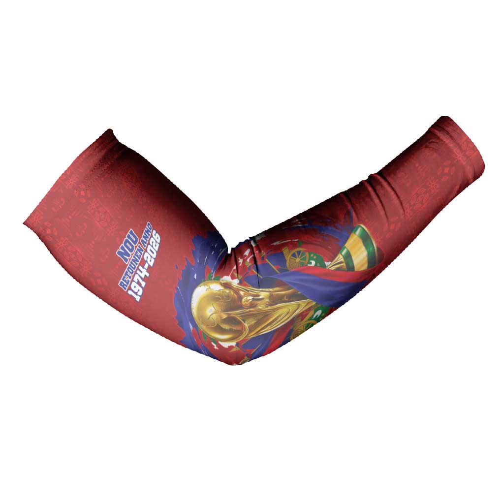 Custom Haiti Grenadye Alaso Arm Sleeves Red Nou Retounen Anko 1974-2026 - African Pride