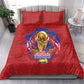 Haiti Grenadye Alaso Bedding Set Red Nou Retounen Anko 1974-2026 - African Pride