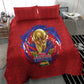 Haiti Grenadye Alaso Bedding Set Red Nou Retounen Anko 1974-2026 - African Pride