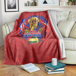 Haiti Grenadye Alaso Blanket Red Nou Retounen Anko 1974-2026 - African Pride