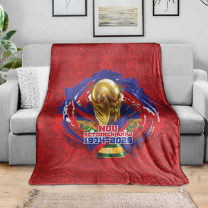 Haiti Grenadye Alaso Blanket Red Nou Retounen Anko 1974-2026 - African Pride