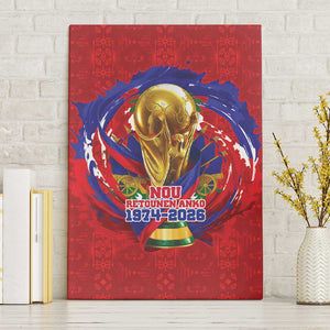 Haiti Grenadye Alaso Canvas Wall Art Red Nou Retounen Anko 1974-2026 - African Pride