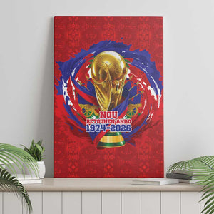 Haiti Grenadye Alaso Canvas Wall Art Red Nou Retounen Anko 1974-2026 - African Pride