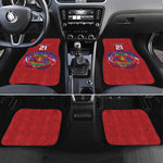 Custom Haiti Grenadye Alaso Car Mats Red Nou Retounen Anko 1974-2026 - African Pride