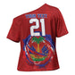 Custom Haiti Grenadye Alaso Cross Shoulder Shirt Red Nou Retounen Anko 1974-2026 - African Pride