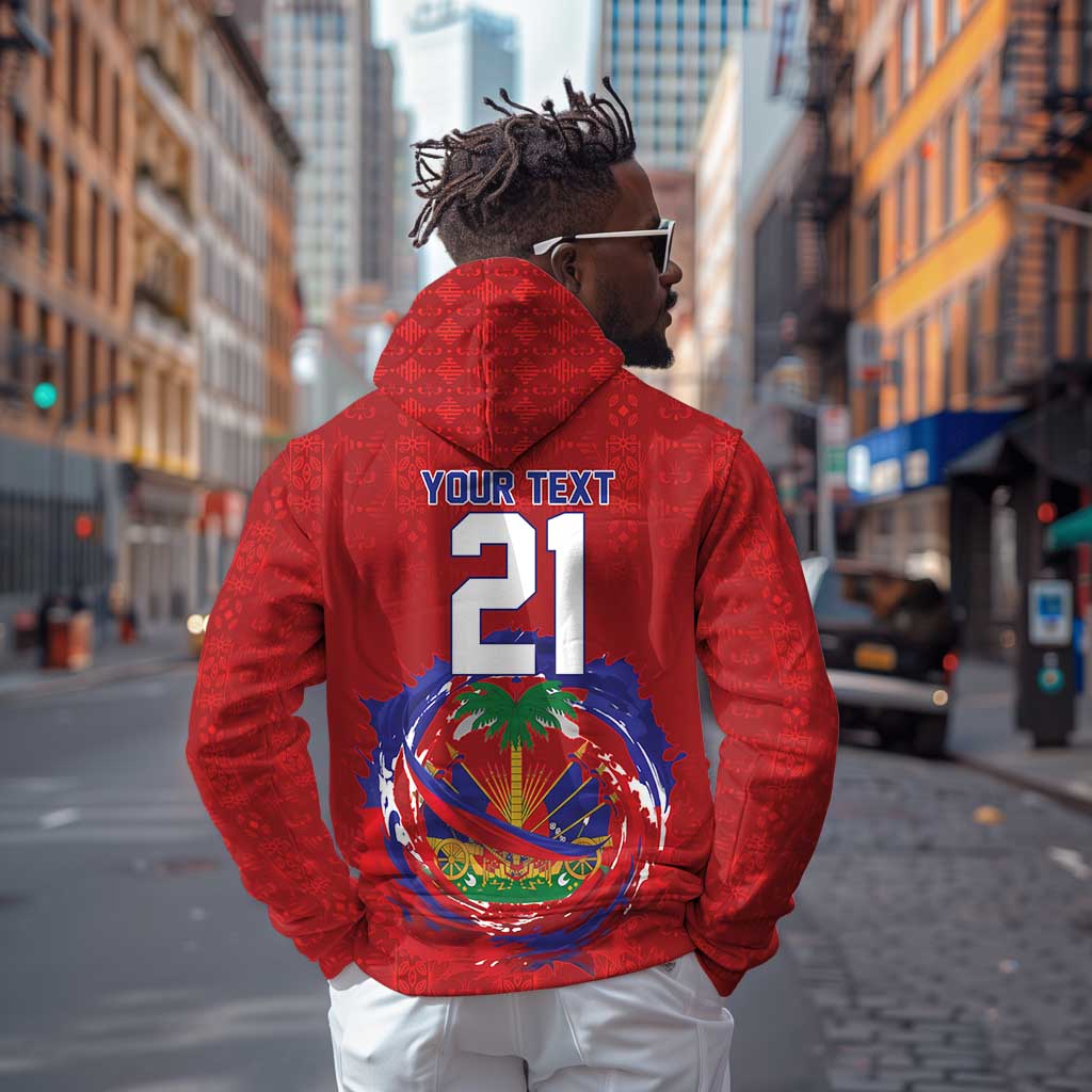 Custom Haiti Grenadye Alaso Hoodie Red Nou Retounen Anko 1974-2026 - African Pride