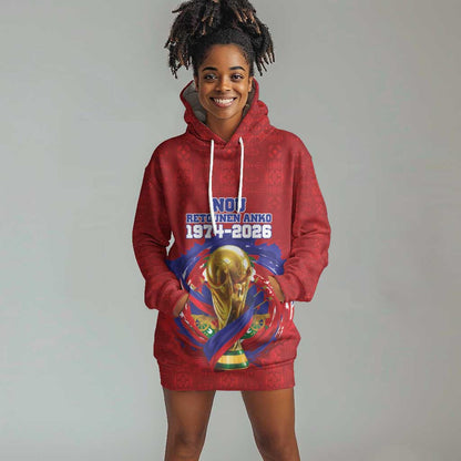 Custom Haiti Grenadye Alaso Hoodie Dress Red Nou Retounen Anko 1974-2026 - African Pride