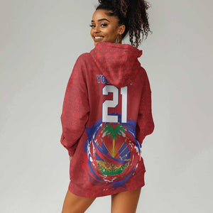 Custom Haiti Grenadye Alaso Hoodie Dress Red Nou Retounen Anko 1974-2026 - African Pride