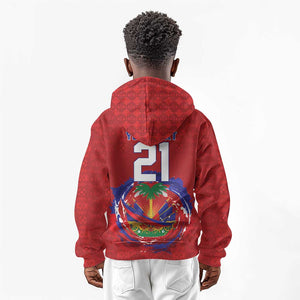 Custom Haiti Grenadye Alaso Kid Hoodie Red Nou Retounen Anko 1974-2026 - African Pride