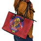 Haiti Grenadye Alaso Leather Tote Bag Red Nou Retounen Anko 1974-2026 - African Pride