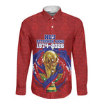 Custom Haiti Grenadye Alaso Long Sleeve Button Shirt Red Nou Retounen Anko 1974-2026 - African Pride