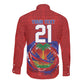Custom Haiti Grenadye Alaso Long Sleeve Button Shirt Red Nou Retounen Anko 1974-2026 - African Pride