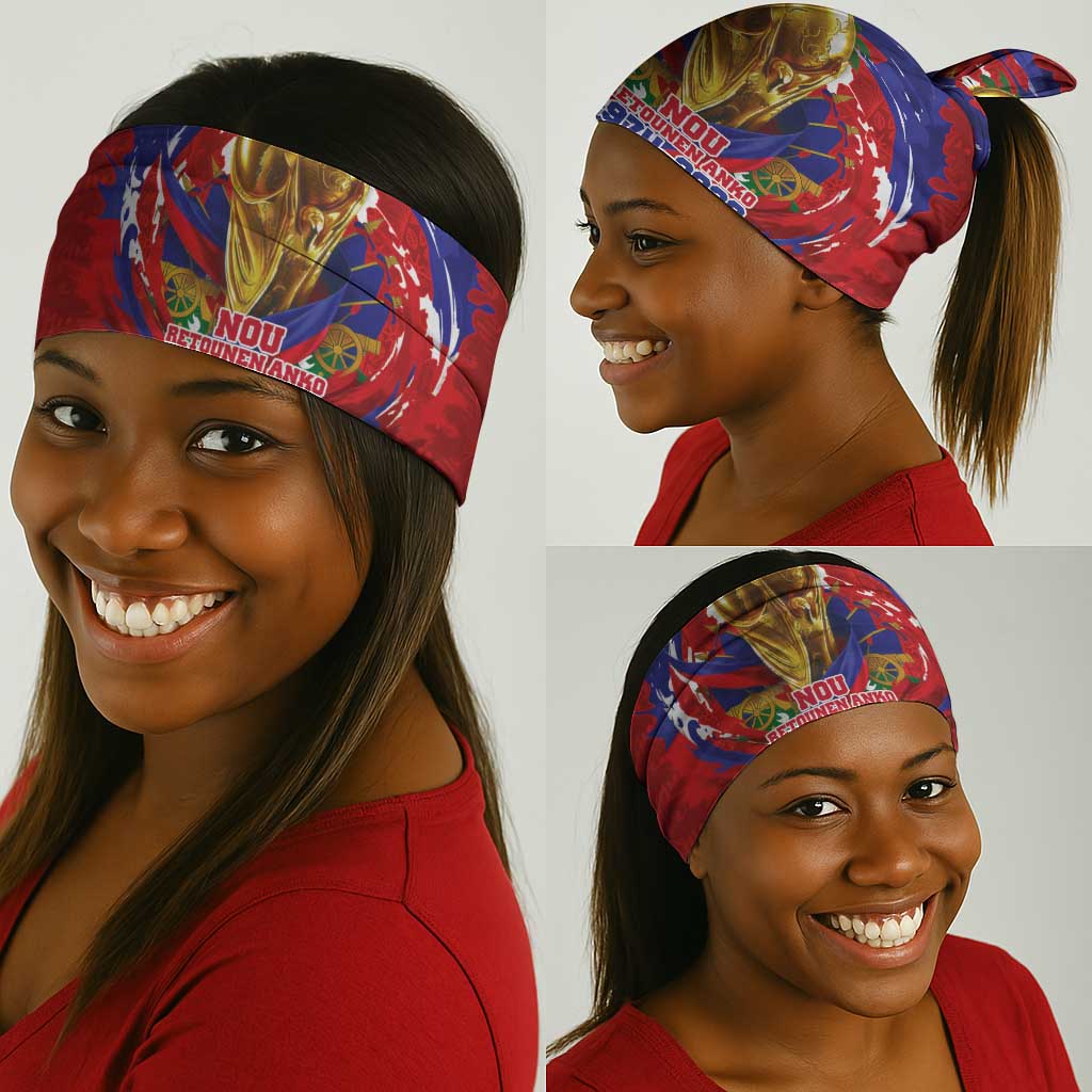 Haiti Grenadye Alaso Neck Gaiter Red Nou Retounen Anko 1974-2026 - African Pride