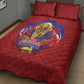 Haiti Grenadye Alaso Quilt Bed Set Red Nou Retounen Anko 1974-2026 - African Pride