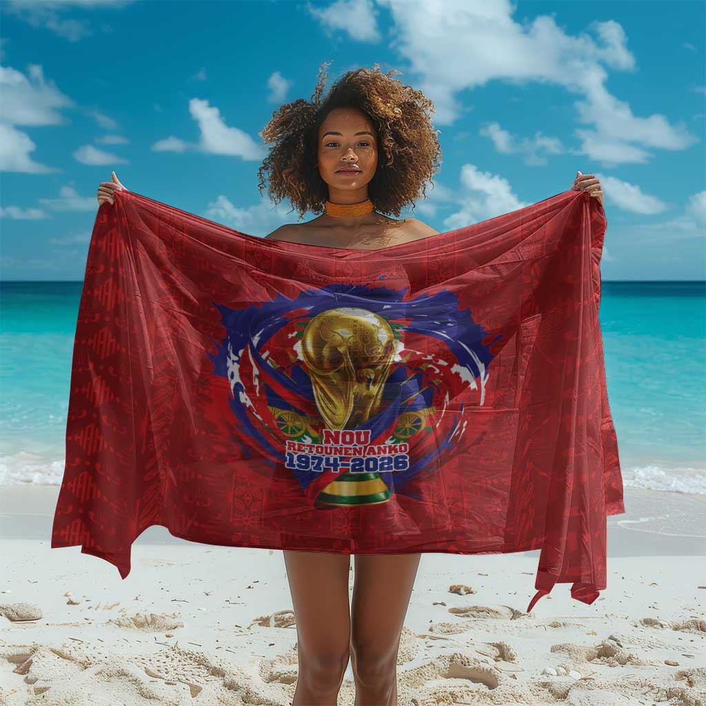 Haiti Grenadye Alaso Sarong Red Nou Retounen Anko 1974-2026 - African Pride