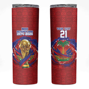 Custom Haiti Grenadye Alaso Skinny Tumbler Red Nou Retounen Anko 1974-2026 - African Pride