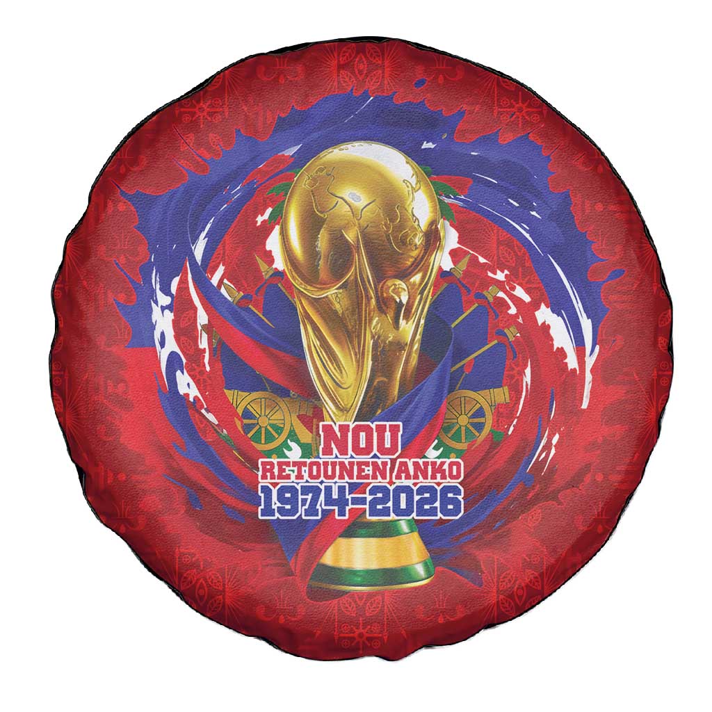 Haiti Grenadye Alaso Spare Tire Cover Red Nou Retounen Anko 1974-2026 - African Pride