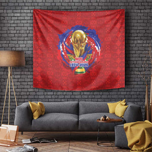 Haiti Grenadye Alaso Tapestry Red Nou Retounen Anko 1974-2026 - African Pride